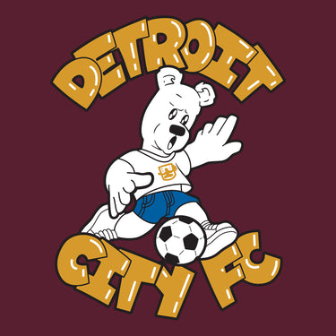 DCFC Friendly Stout Long Sleeve Youth Tee- Maroon