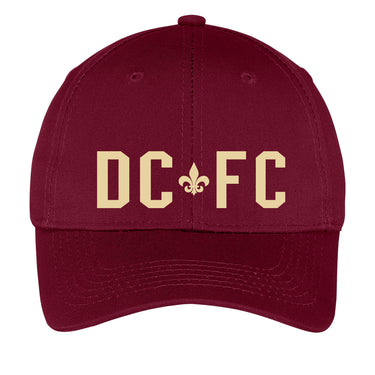 DCFC Youth 6 Panel Twill Hat - Maroon