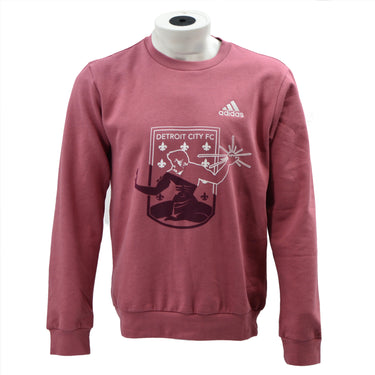Adidas Essentials Fleece Crew Neck- Mauve