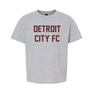 Youth Text Tee- Grey