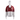 Women's Wishbone Full Zip Hoodie- Maroon/White