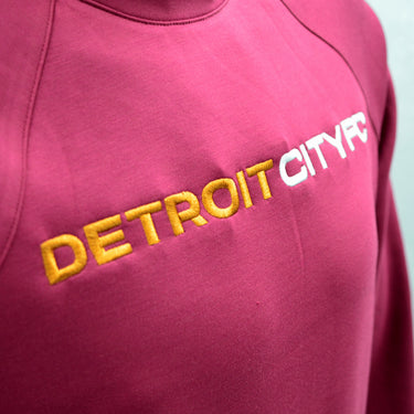 Detroit Mulberry Crew- Maroon