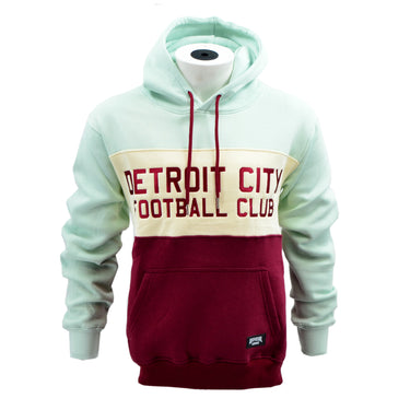 Official League Color Block Wordmark Hoodie - Maroon/Cream/Mint