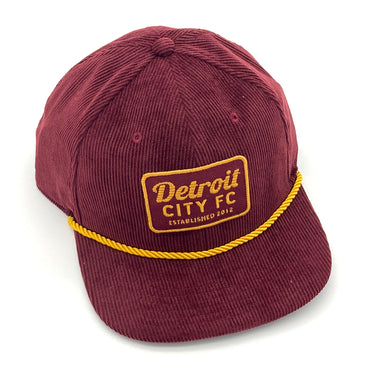 Sportiqe Trucker Corduroy Hat- Maroon