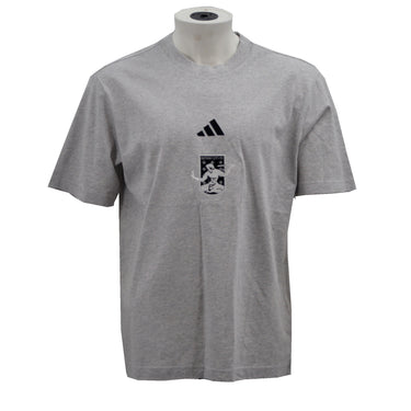adidas Monochrome Crest Essential Tee- Heather Grey