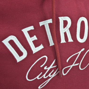 DCFC Arched Script Women's Hoodie- Maroon