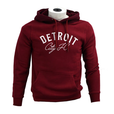 DCFC Arched Script Women's Hoodie- Maroon