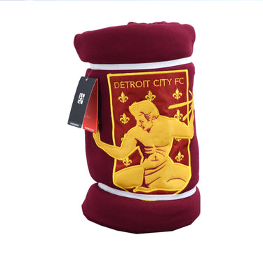 DCFC Sweatshirt Crest Blanket- Maroon