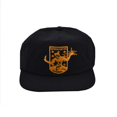 Brist Snapback Crest Hat- Black