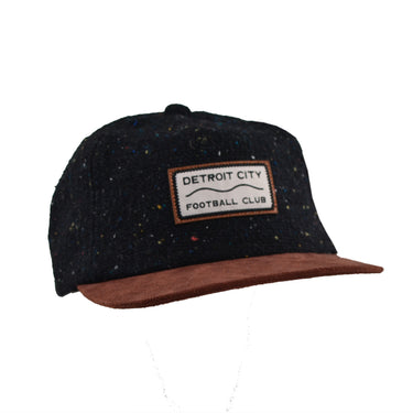 Brist Speckled Tweed Patch Hat- Black