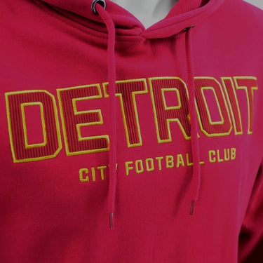 DCFC Corduroy DETROIT Hoodie- Maroon