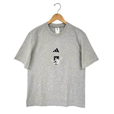 adidas Monochrome Crest Essential Tee- Heather Grey