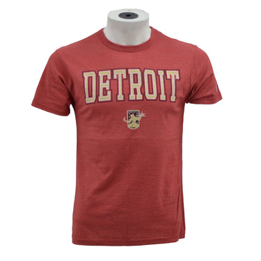 Detroit Outline Tee - Vintage Maroon