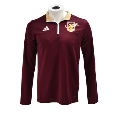 DCFC adidas Entrada 1/4 Zip- Maroon