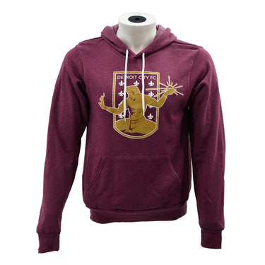 DCFC Crest Hoodie- Heather Maroon