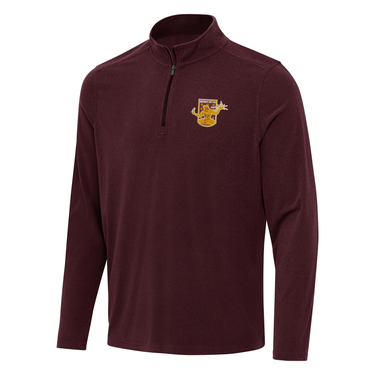 Antigua Omni 1/4 Zip- Maroon