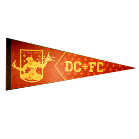 DCFC Pennant- Crest Maroon