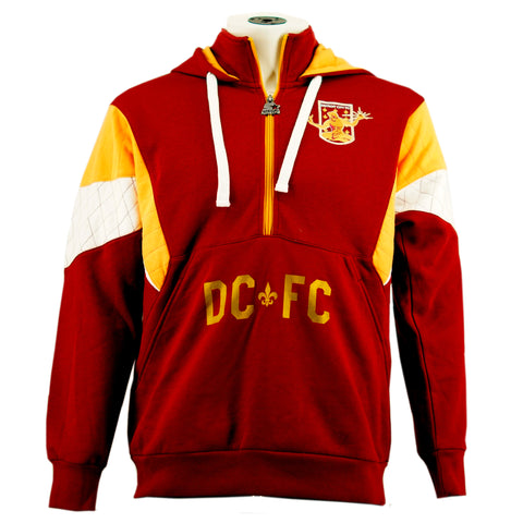 DCFC Starter Throwback Pullover Mens Hoodie- Maroon/Gold