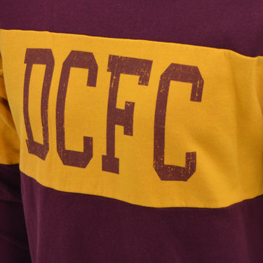 Youth Color Blocked Crew Neck - Maroon/Gold