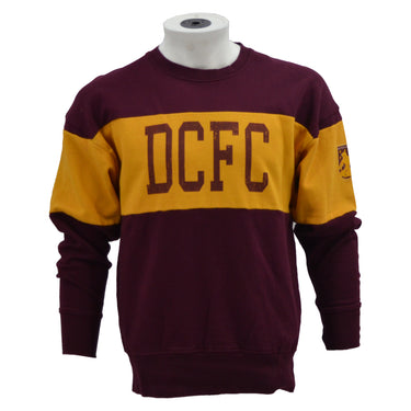 Youth Color Blocked Crew Neck - Maroon/Gold