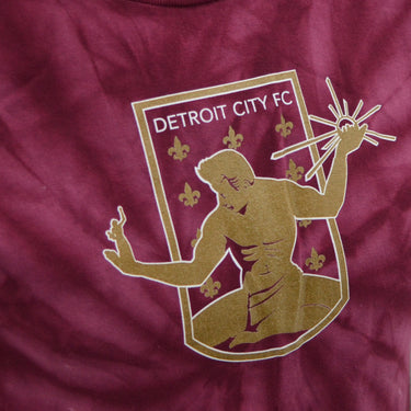 Youth Tie Dye Crest Tee- Maroon