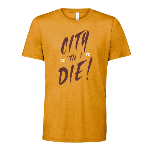 DCFC City Til Unisex T-Shirt- Mustard