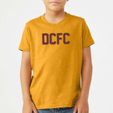 DCFC Youth Block Shadow T-Shirt- Mustard