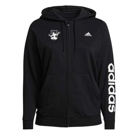 DCFC adidas Women's Full Zip Hoodie - Black