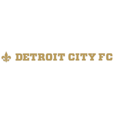 DCFC Decal- Detroit City FC- Gold Wordmark