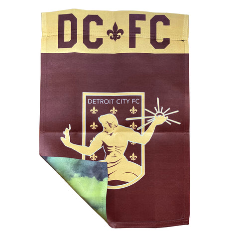 DCFC Garden Flag - Crest/Smoke