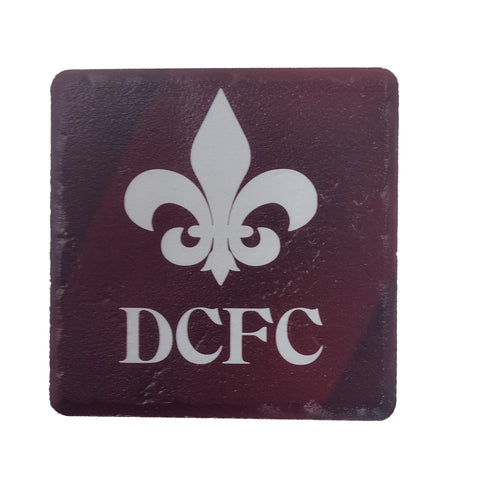 DCFC Ceramic Coaster - Jersey Stripe Maroon