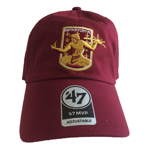 DCFC 47 Brand Chain Shot Snapback Hat- Grey/Maroon – Detroit City Football  Club Store