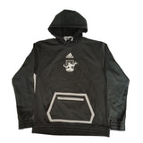 adidas Team Issue Crest Hoodie- Black/Grey