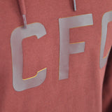 DCFC Men's Hoodie - Tonal Layered Imprint - Maroon